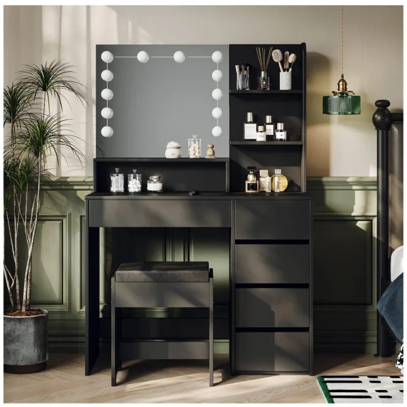 

Panel Furniture Amazon Cross Border Source Bedroom Dresser Makeup Table Storage Simple Factory Wholesale