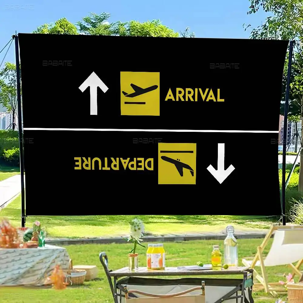 Arrivals And Departures Family Gatherings Outdoor Atmosphere Flags Camping Decorations Banners