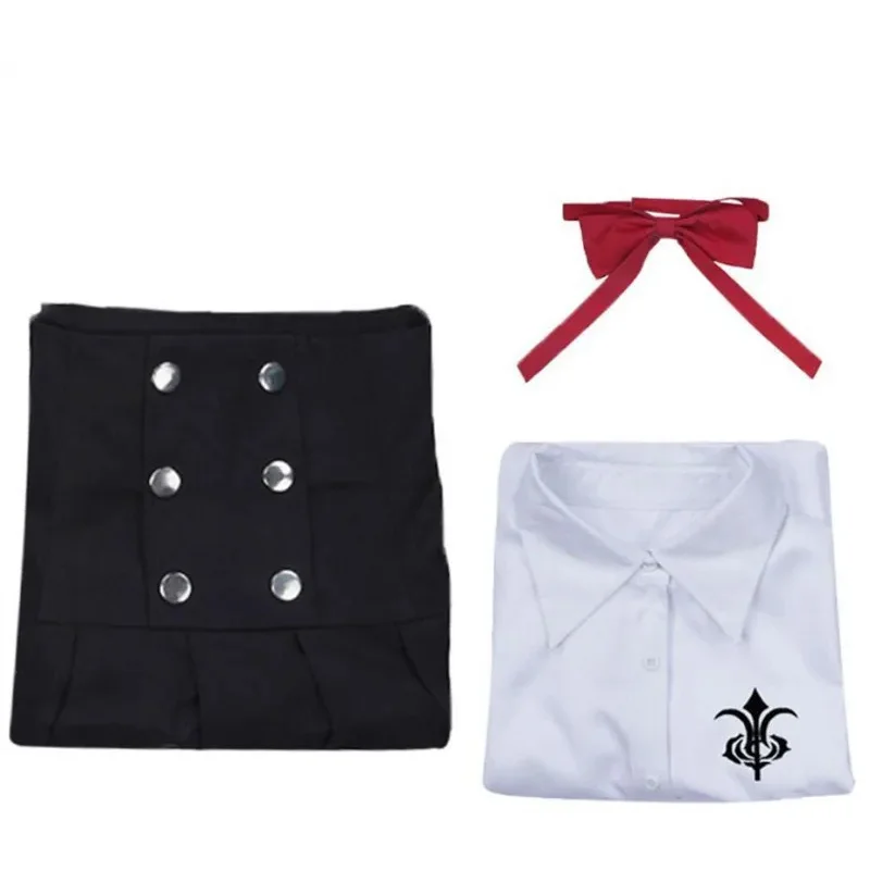 qq023Anime Danganronpa V3 Shirogane Tsumugi character female JK school uniform skirt cosplay costume