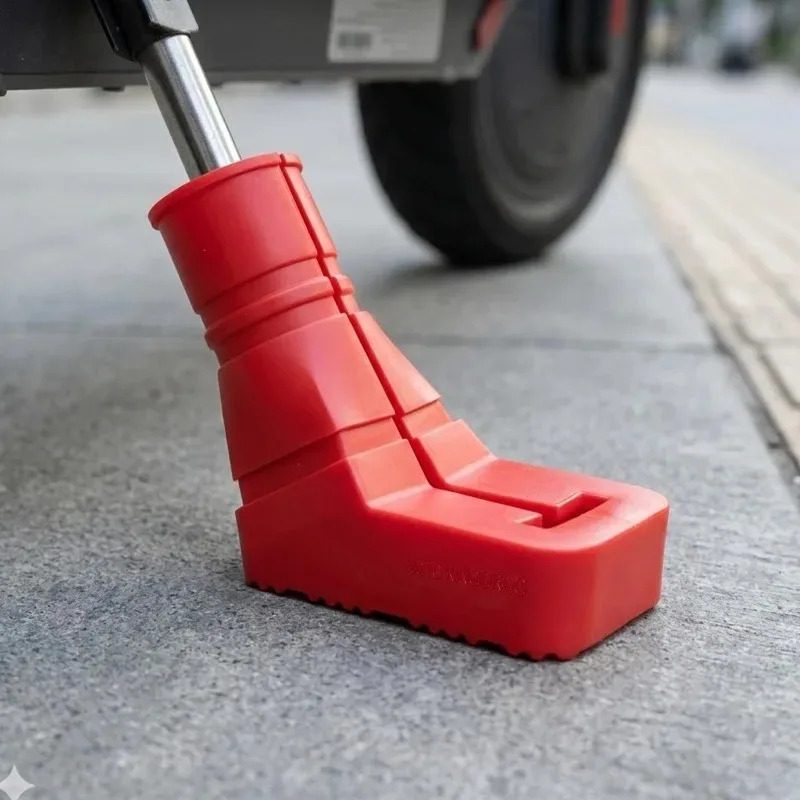 Outdoor Parking Motorbike Foot Side Stand Base Kickstand Holder Pad Motorcycle Stand Pad Kickstand Rubber Support Plate 2/1pcs