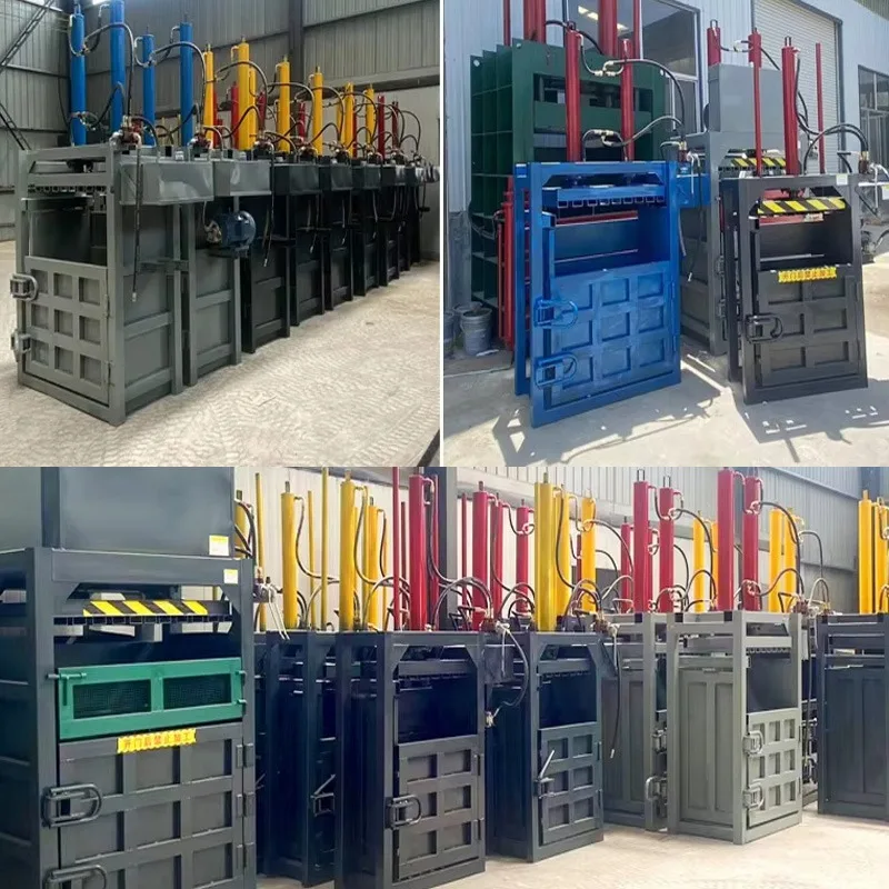

60Ton Waste Paper Hydraulic Baler Machine Vertical Baling Press Machine