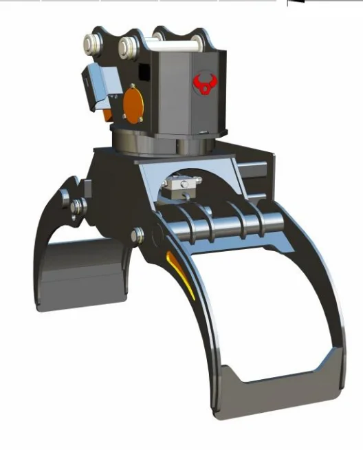 All-Round Excavator Wood Grapple - Heavy-Duty Attachment For Logs, Brushes & Rocks