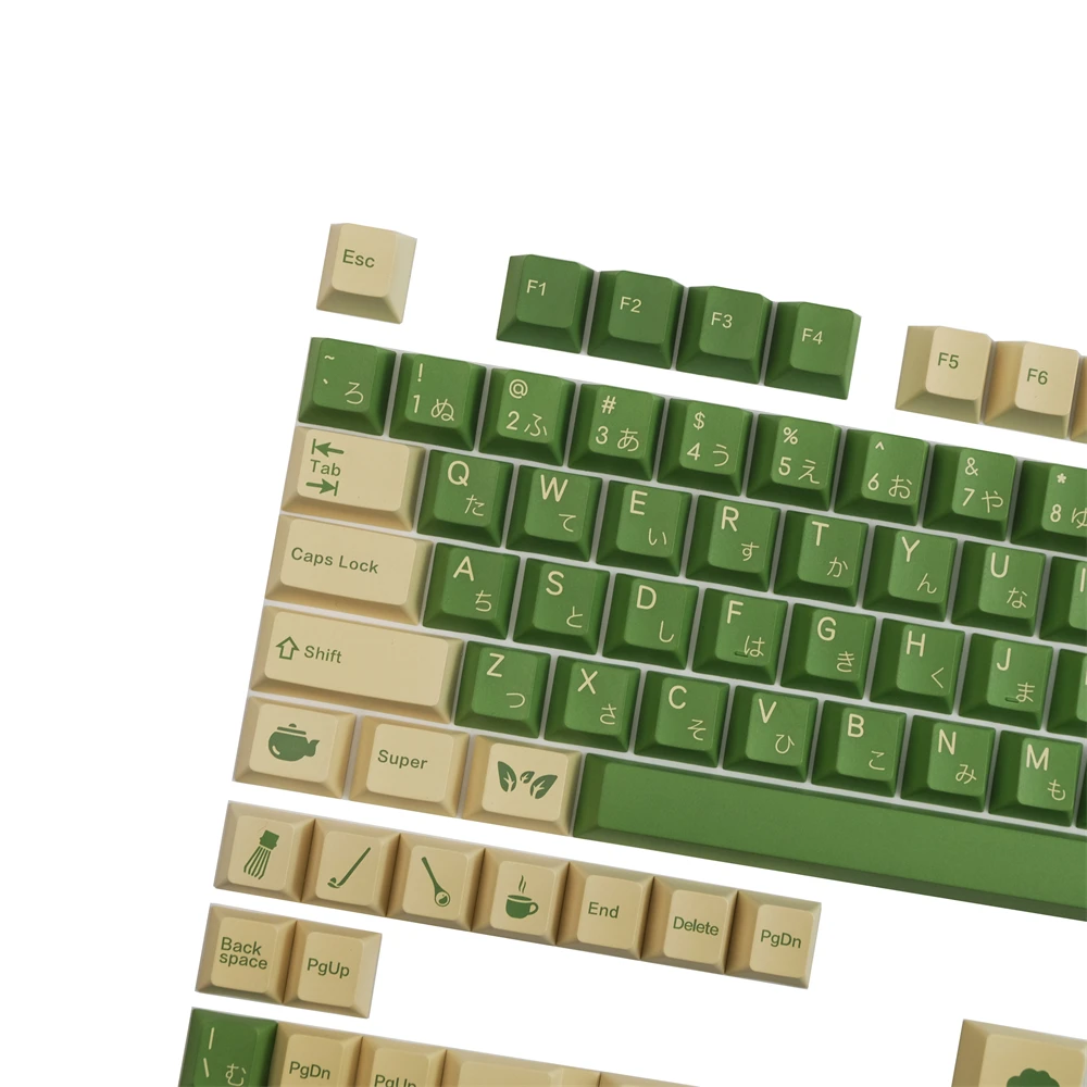 GMK Keycap Cream Matcha Theme Cherry High DYE- Sublimation PBT Keycap For Mechanical Keyboard GK61 64 68 84 87 96 104 108