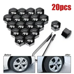 20Pcs Car Wheel Nut Caps Cover Auto Tyre Anti-Rust Hub Screw Protection Nut Styling Decoration Tools Accessories 17mm 19mm 21mm