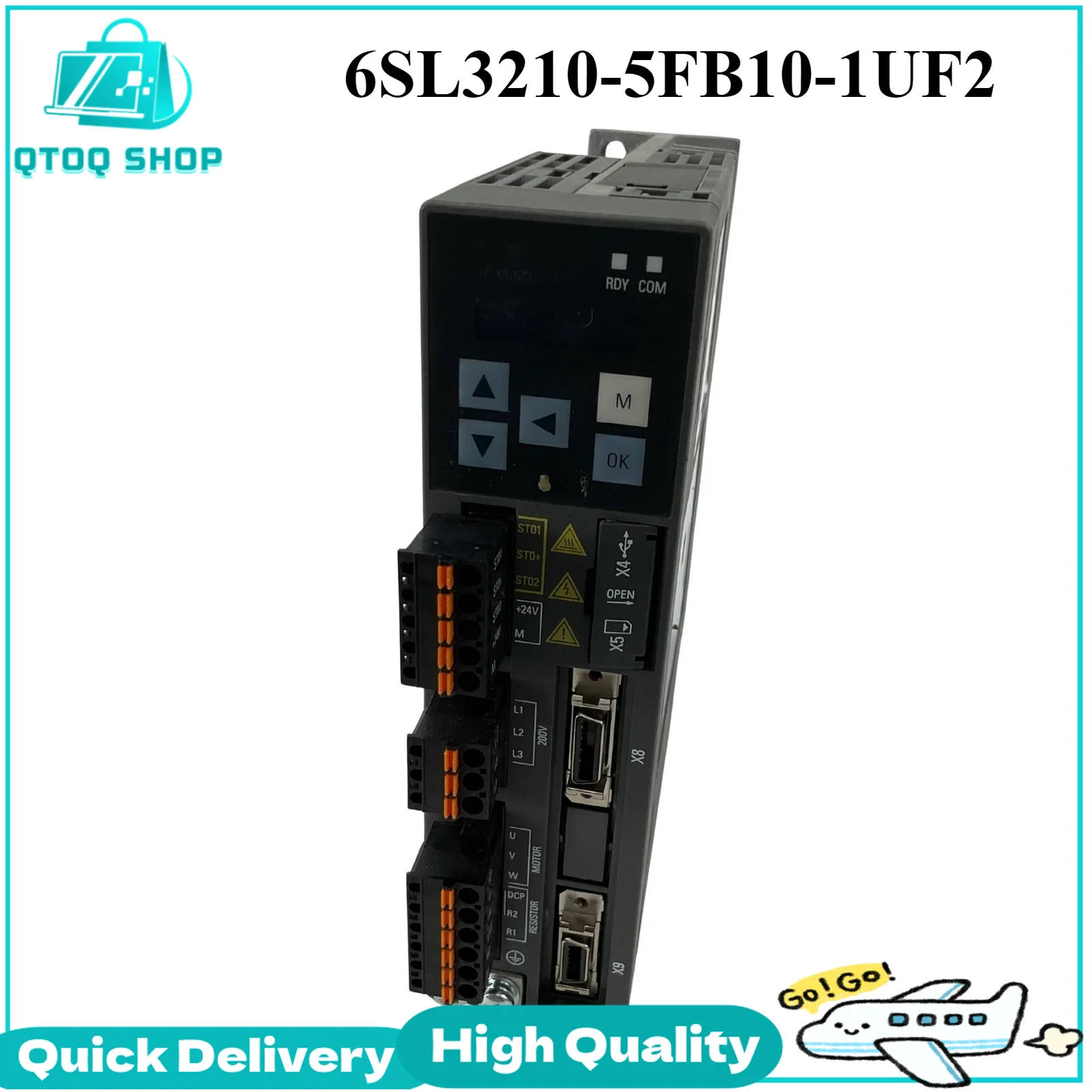 6SL3210-5FB10-1UF2 6SL32105FB101UF2 SINAMICS V90, with PROFINET Input voltage: 200-240 V 1/3-phase AC Original Brand New