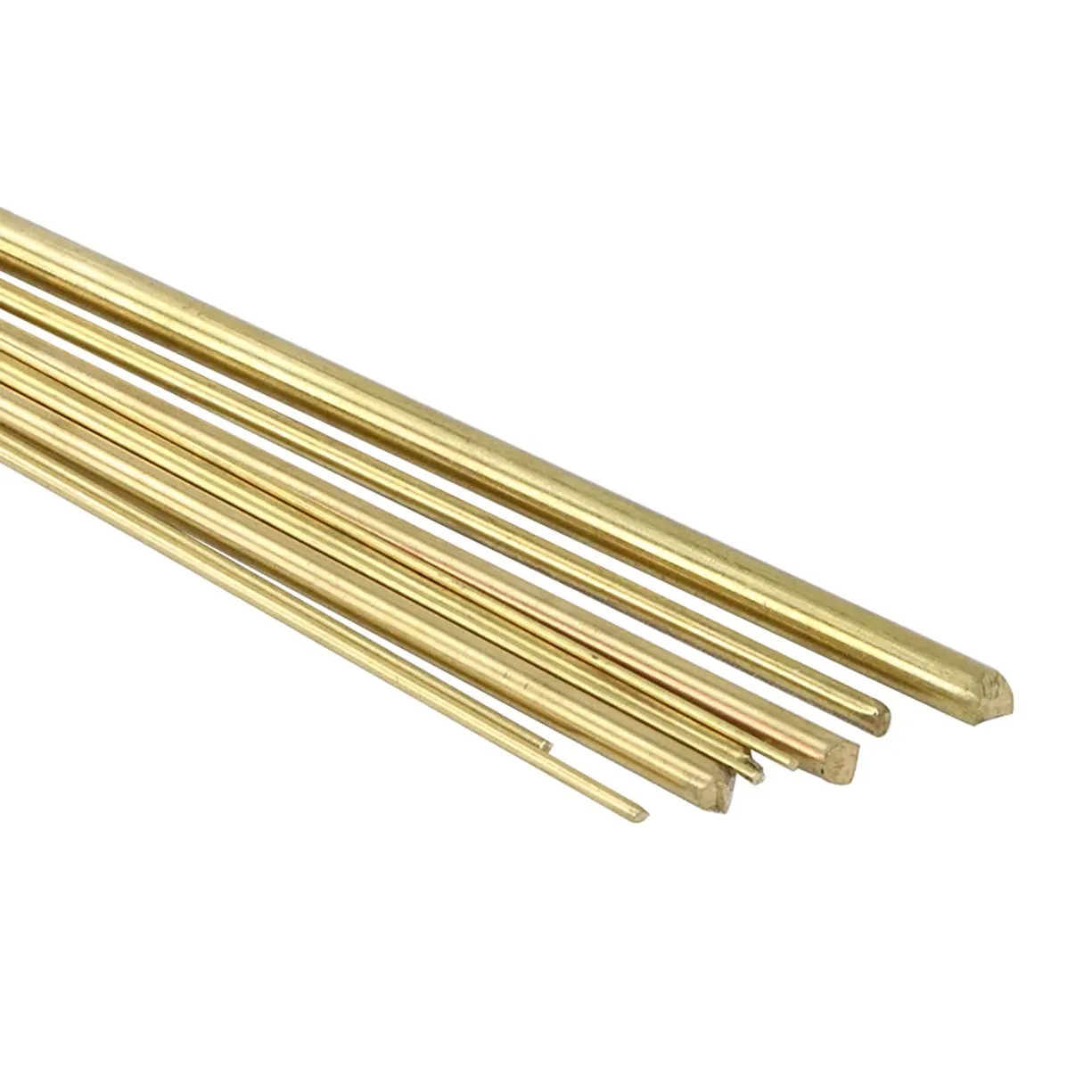 Diameter 0.8mm To 8.5mm H62 Brass Round Rod Bar Length 500mm Non Bending H62 Solid Pure Copper Tool Metal Rods Handmade DIY