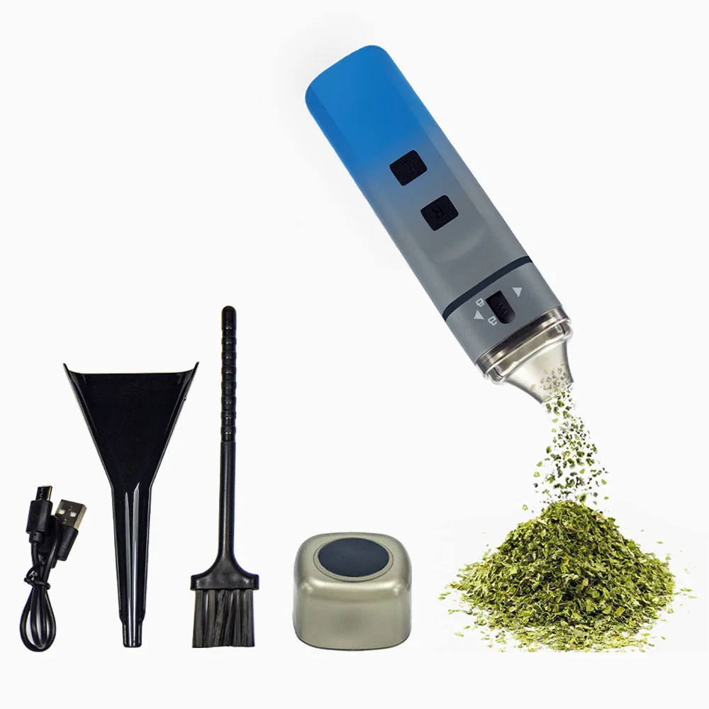 New Portable Electric Cigarette Grinder USB Rechargeable Tobacco Shredder Cigarette Grinder Gift Set