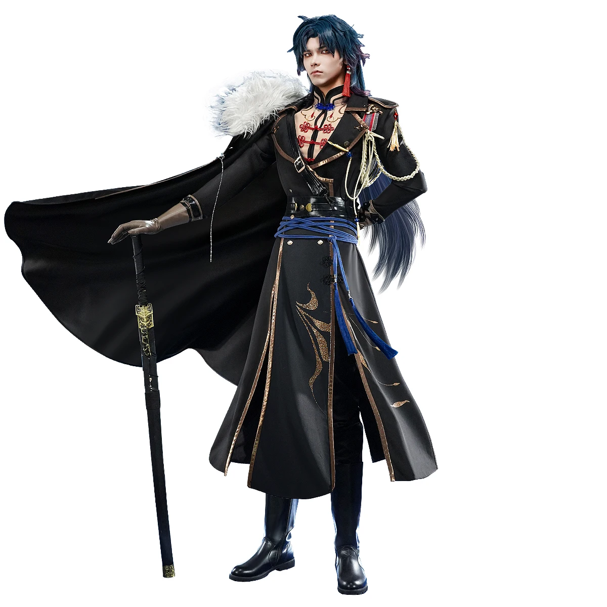 Blade คอสเพลย์เครื่องแต่งกาย,ฮาโลวีน,คริสต์มาส,ปาร์ตี้เล่นตามบทบาท,ในสต็อก,Honkai: Star Rail S-XL Great Texture Military Tabik