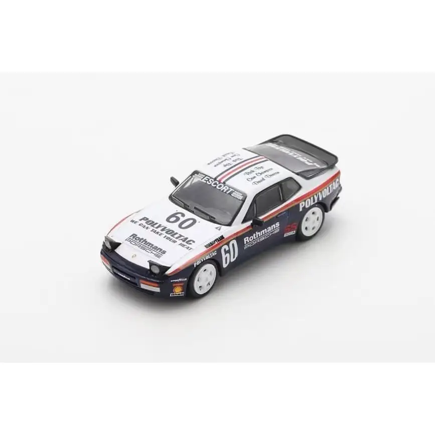 スパーキー 1:64 ポルシェ 944 ターボ カップ 1987 # 60個の直立型ライト付き合金ダイキャストカーモデルコレクションギフト