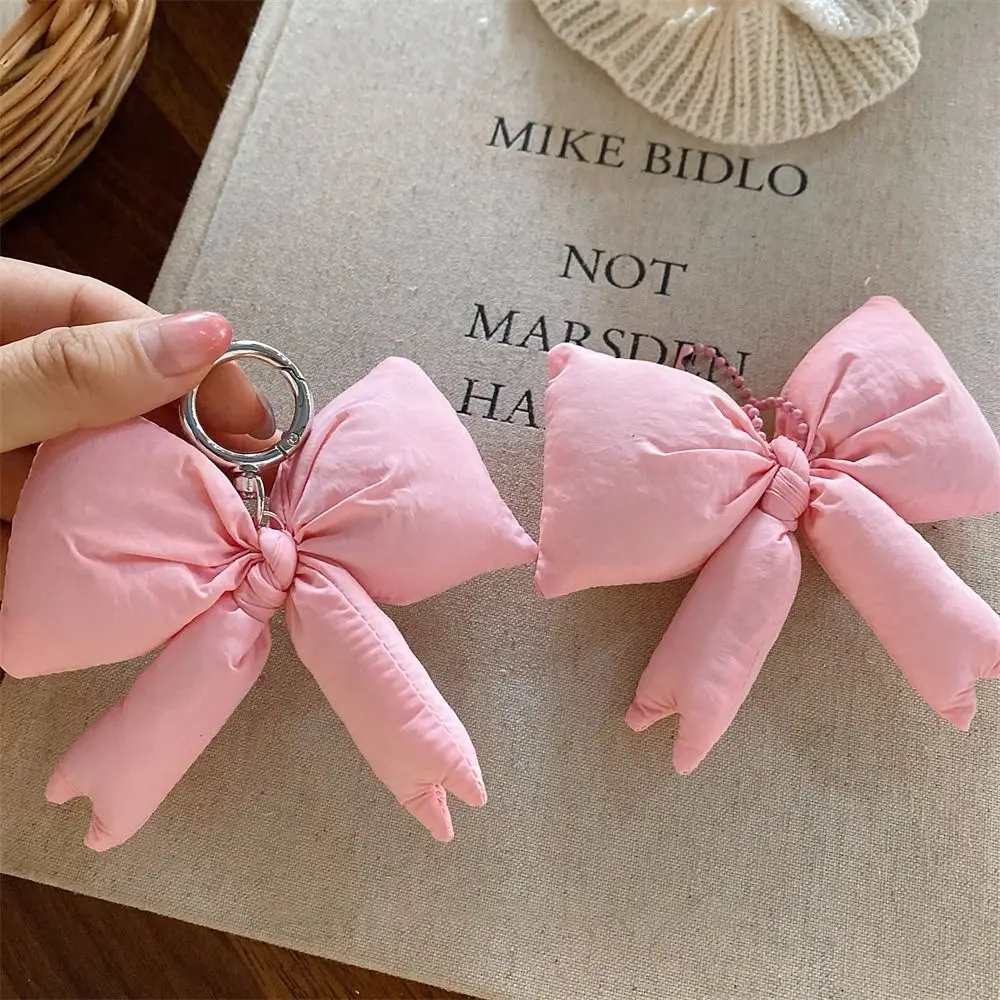 Colored Bow 3D Bow Decoration 3D Design Sweet Decoration Sweet Bag Pendant Cute Charm Cotton Candy Style Flower Keyring