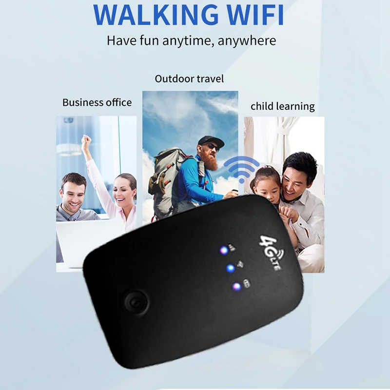 H808-USA 150Mbps 4G Wifi Router Portable 4G Wifi Router Mobile Router With SIM Card Slot Applicable To The Americas Canada