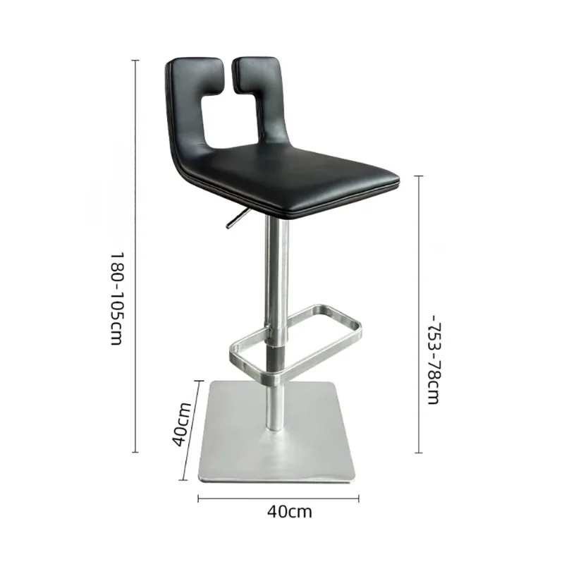 # Chaise de bar nordique moderne, minimaliste, tendance, hauteur réglable, chaise de bar de beauté, design ergonomique, meubles de salon