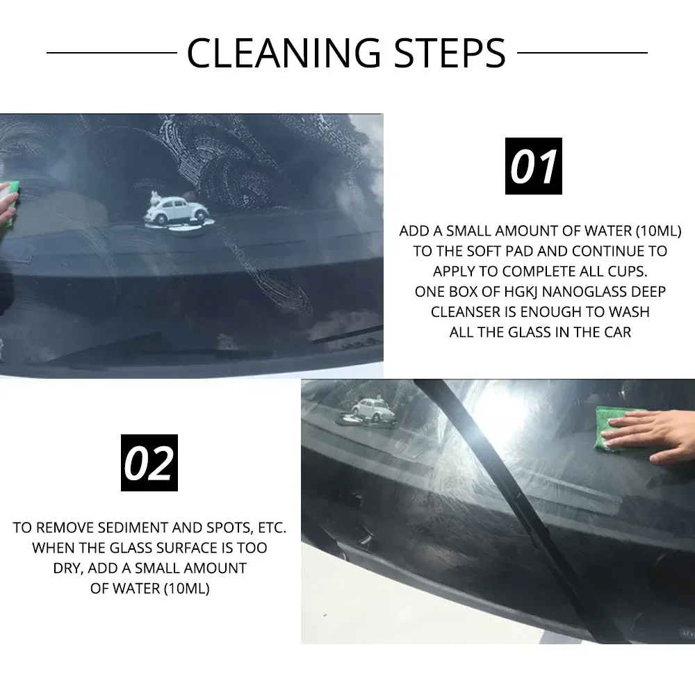 Glass Deep Cleanser Auto Windscreen Scratch Remove Polishing Pad Tool Vehicle Window Repair Remover Brush Car Polish Paint Wash