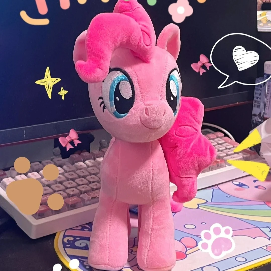 새로운 마이 리틀 포니 봉제 인형 애니메이션 트와일라잇 스파클 플러터쉬 핑키 파이 만화 부드러운 장식품 생일 귀여운 장난감 어린이 선물
