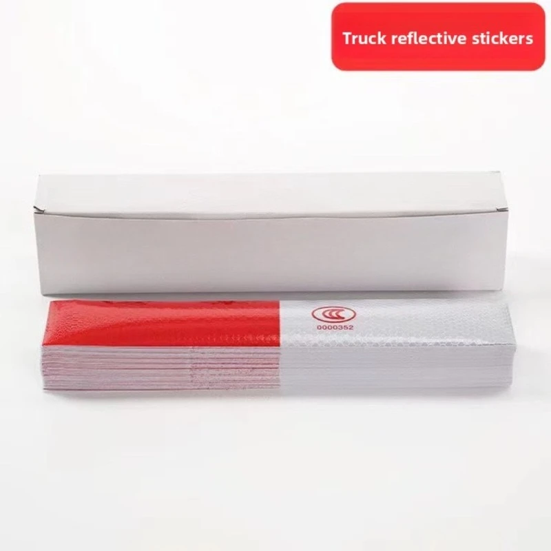 Reflective Tape for Trucks DOT Safety Stickers High Visibility Night Warning Decals for Vehicle Body Rear Trailer Conspicuity