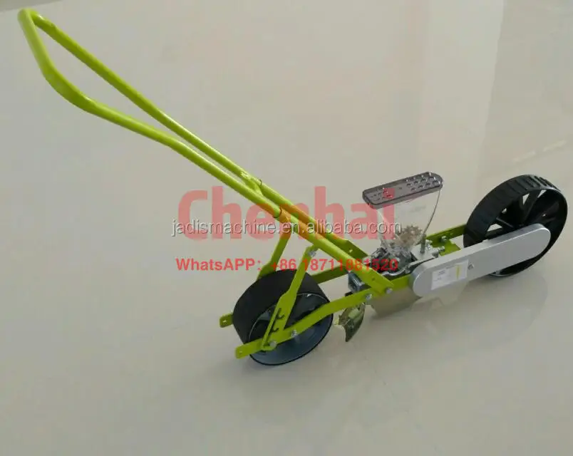 Manual hand push one row jang seeder for corn grain vegetable seeds JD-1