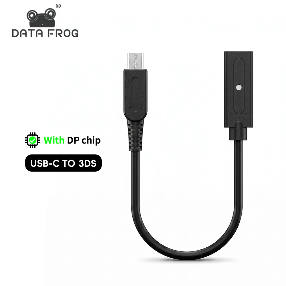 DATA FROG Type-C Female to 3DS Charging Cable Supports Dual Type-C PD Cable Power Cord For 3DS 2DS DSi New 3DS XL New 2