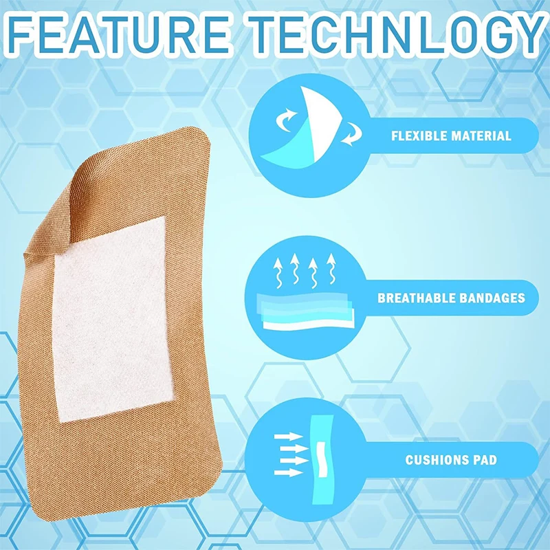 

Водонепроницаемый и дышащий патч для ран, в форме поясного барабана, антиабразивный патч для ног, эластичный гемостатический патч для ран