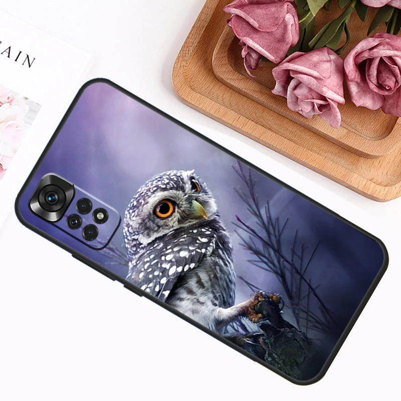 Cartoon Owl Case For Xiaomi Redmi Note 12 8 9 10 11 Pro Note 12S 11S 10S 9S 9A 9C 9T 10A 10C 12C Cover