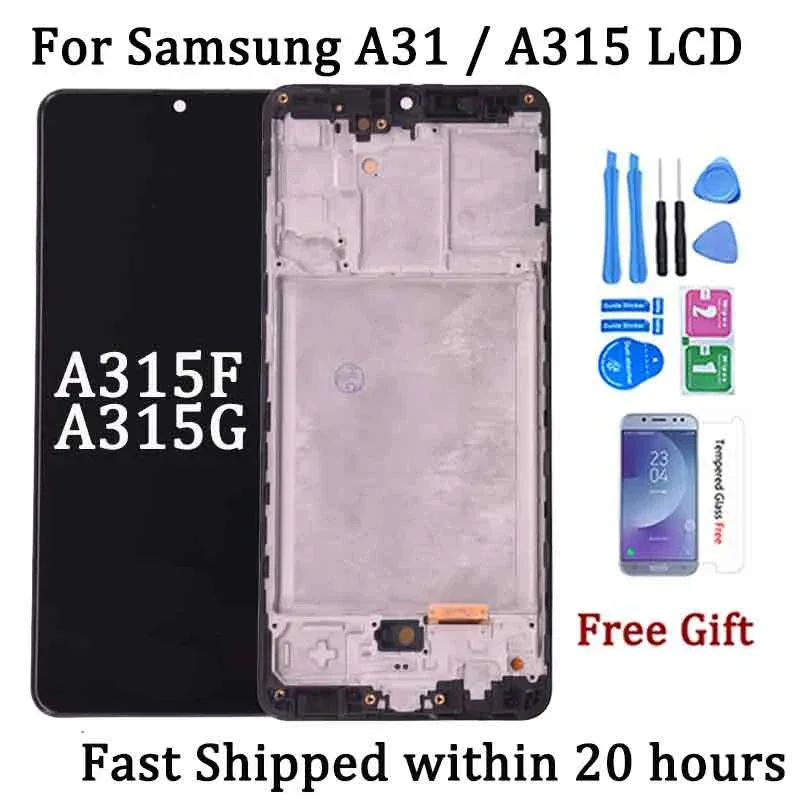 For SAMSUNG A31 A315 LCD Display With Touch Screen Digitizer Assembly For Samsung SM-A315F A315F/DS A315G LCD