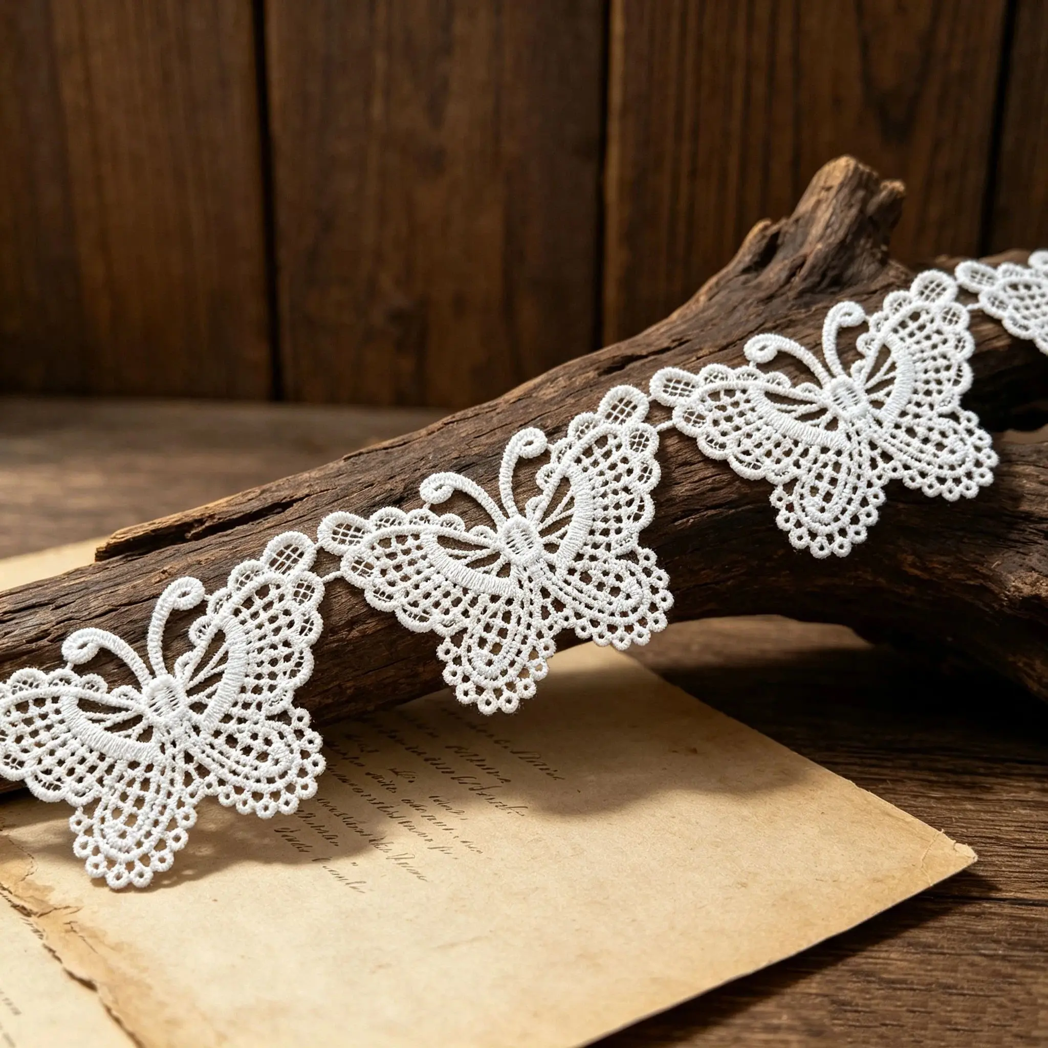 Retro embroidered lace ribbon, 2.2 inches wide, lace decorative craft, suitable for DIY embroidered bed skirt lace