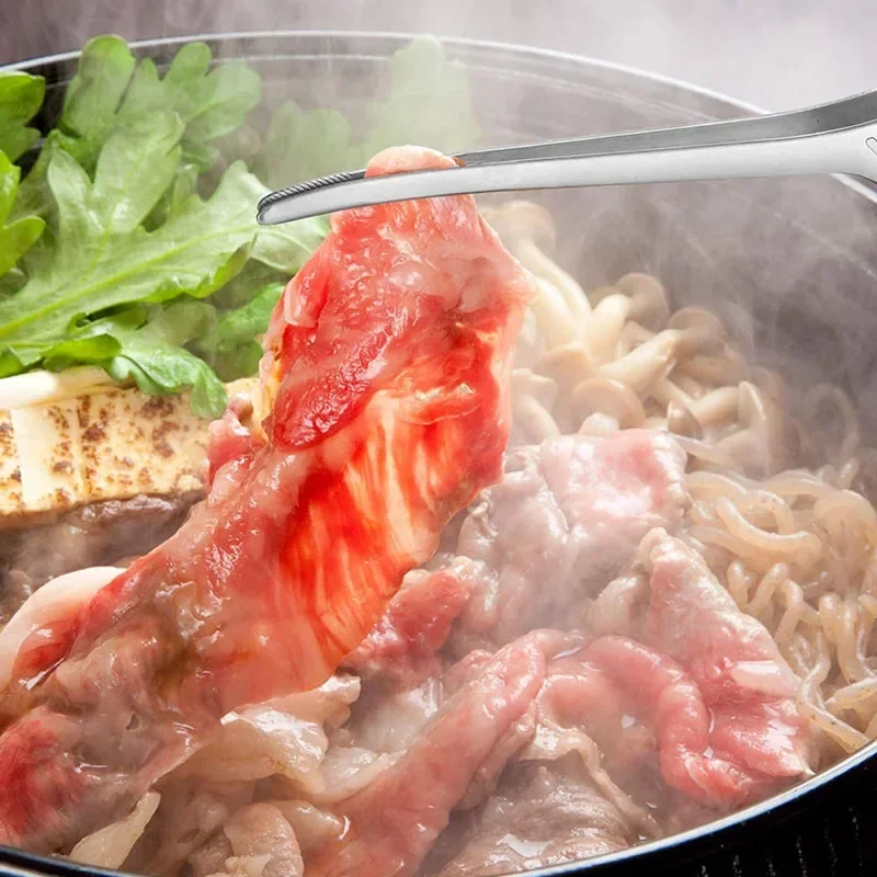 

24.5cm BBQ Tongs Non Slip Cooking Utensils Stainless Steel Tongs for Serving Food, Salad, Camping, Barbecue, Buffet