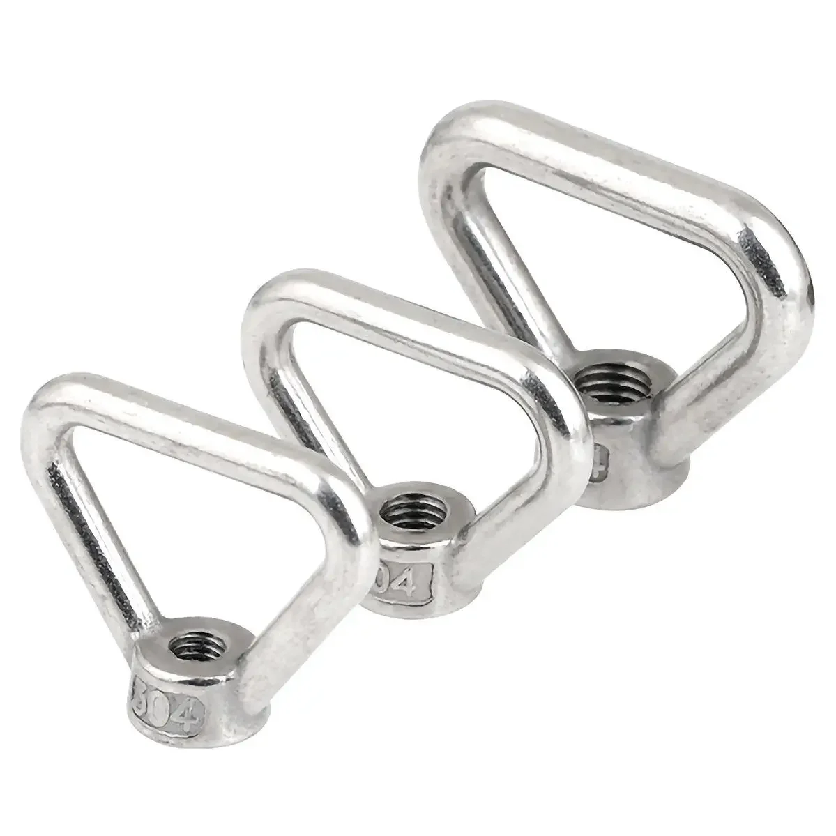 M16 M20 M24 304 Stainless Steel Ring Nut Triangular Ring Nut Triangular Eye Nut Anti-corrosion