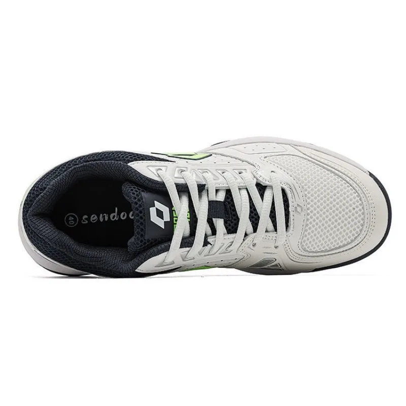 Chaussures de badminton professionnelles en cuir pour hommes, baskets de sport, chaussures de tennis coordonnantes, marque de luxe, entraînement de badminton pour garçon