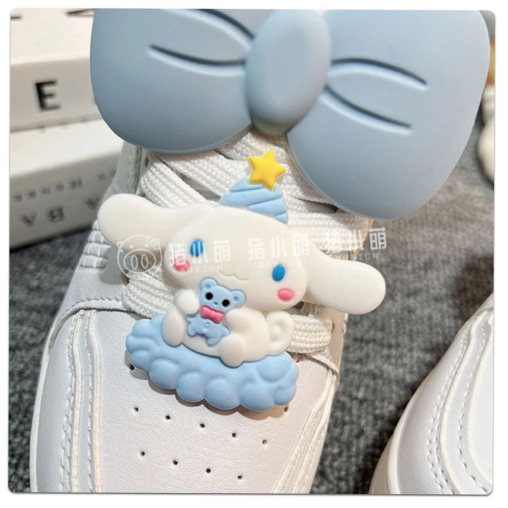 Kawaii Cinnamoroll Sanrio Heelys Roller Shoes Cute Roller Skates Teen Student Girls White Sports Skates Skate Shoes Removable