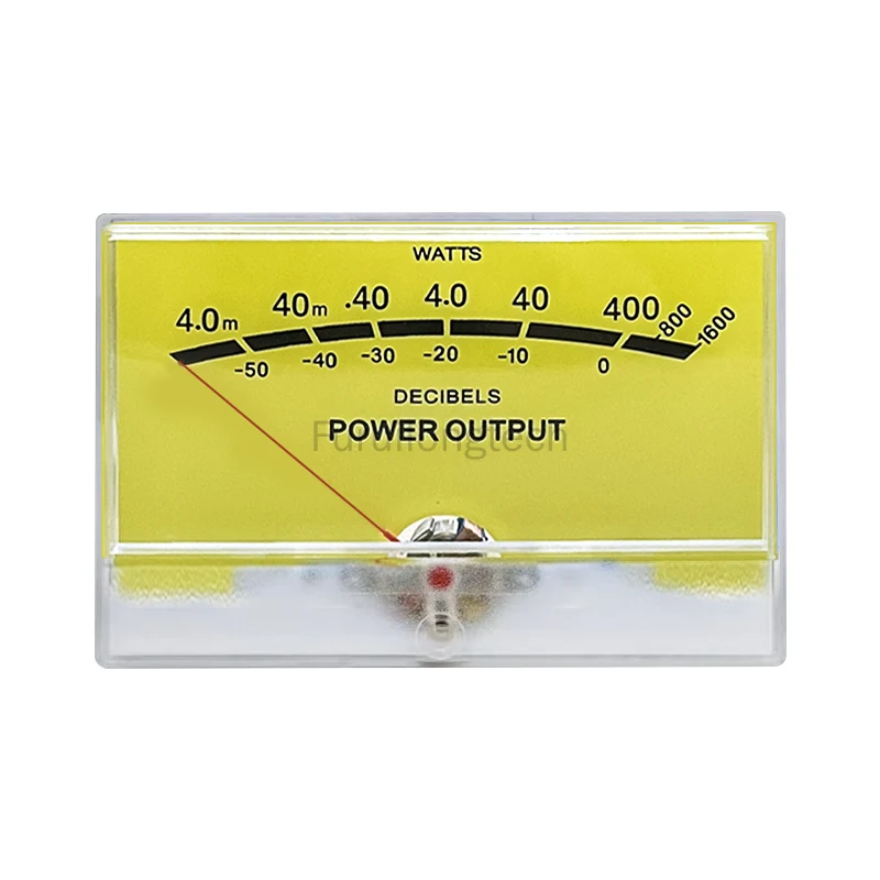 VU Level Meter TN-105 Amplifier Header DB Audio Level Meter with Yellow Backlight Power Meter