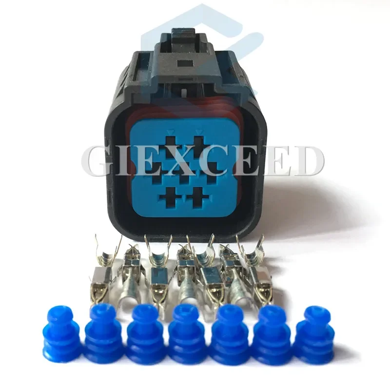 

2 Sets 7 Pin Female Wire Connector Auto Plug AC Assembly Socket With Terminals