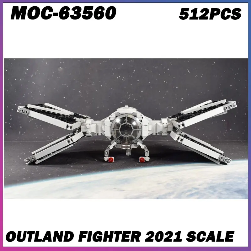 

Строительный блок MOC, серия «Космические войны», серый космический корабль, креативная модель кирпича, образовательная игрушка, подарки на день рождения для взрослых, MOC-63560, 512 шт.