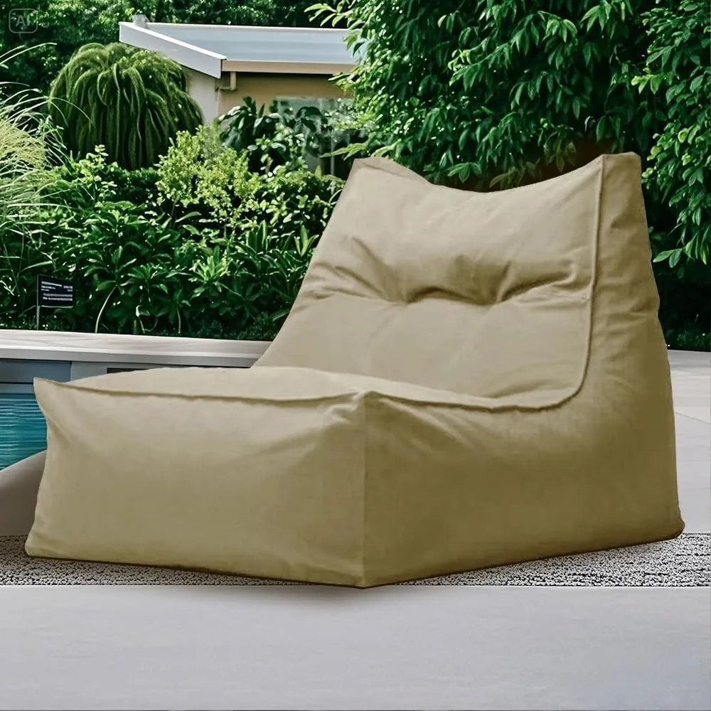 Outdoor Weatherproof Bean Bag Chair No Filler Outdoor Oxford Bean Bag Cover Garden Beach Swimming Pool Floating Beanbag