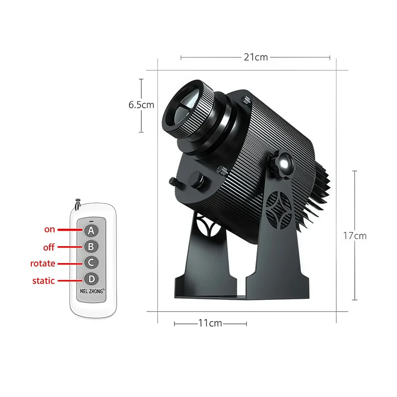35 واط مخزن الإعلان ضوء الإسقاط في الهواء الطلق إضاءة مقاومة للماء صورة مخصصة تسجيل تدوير عن بعد Gobo شارع العارض مخصص #5