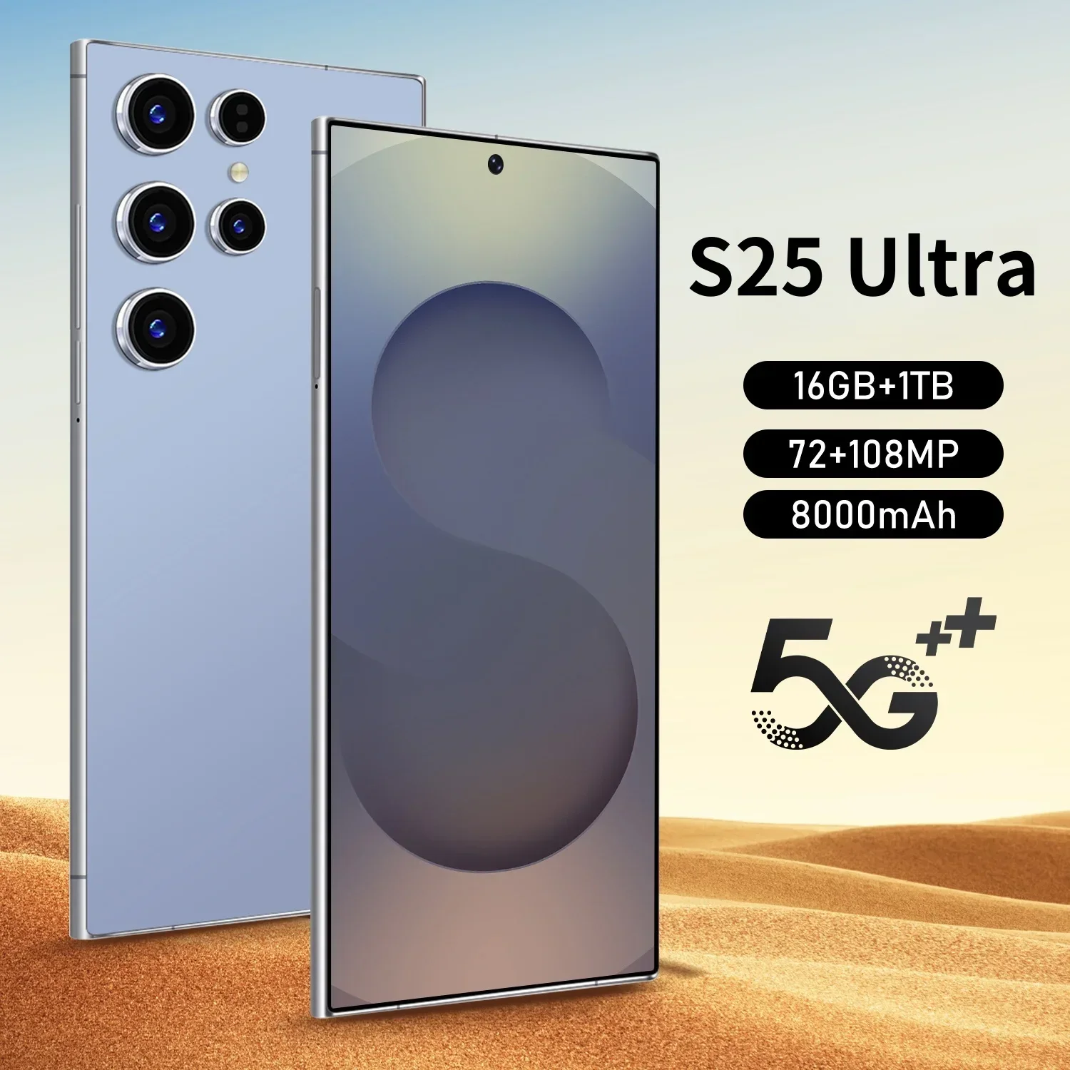 2025 versión Global S25 UItra teléfono inteligente 16GB + 1TB 5G teléfono pantalla de 7,3 pulgadas Snapdragon 8. a generación 3 procesador teléfono móvil
