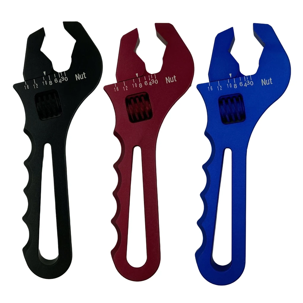

AN3-AN16 Adjustable Wrench Automobile Hose End Spanner Maintenance Blue