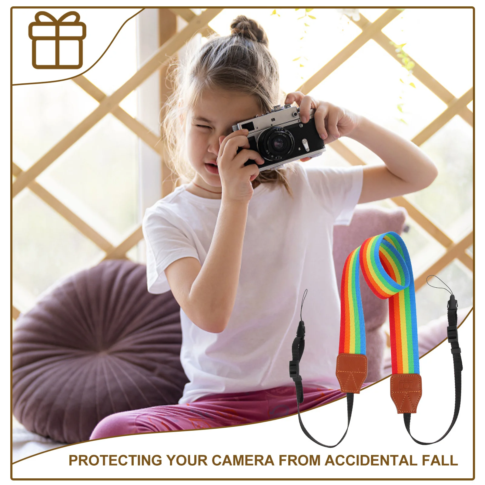 

Camera Strap Adjustable Woven Shoulder Belt For Men Women Outdoor Travel Photography Anti-Slip Accessory Gifts For Photographers