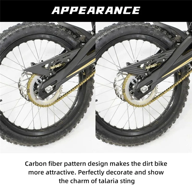 AMEXIAOXU Motorcycle Chain Guards Chain Cover Protector For Talaria Sting X3 MX3 MX4 Accessories