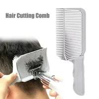 Fading Comb Professional Barber Clipper Blending Flat Top Hair Cutting Comb For Men Heat Resistant Fade Brush Salon Styling Tool