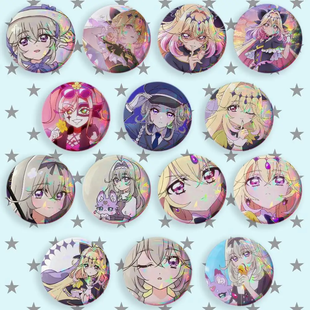 Moria Luruka Star Detective Precure Brooches Cartoon Badge Pins Backpack Hat Accessories Friend Gift