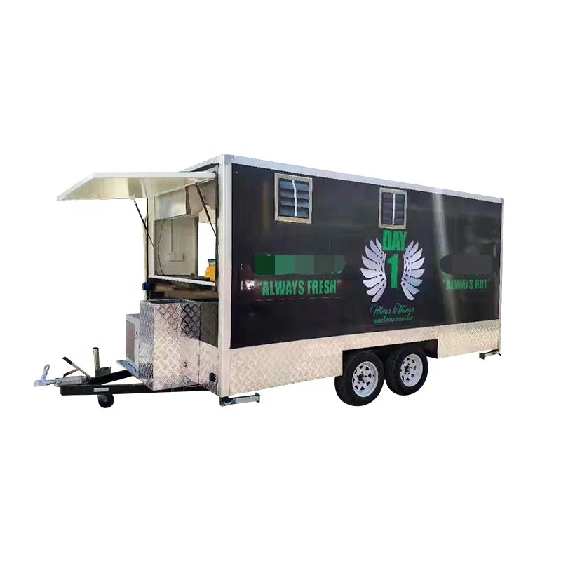 High Quality Street  Mobile Food Trailer Outdoor  Bbq And Hamburger Cart  For Sale USA With CE And COC