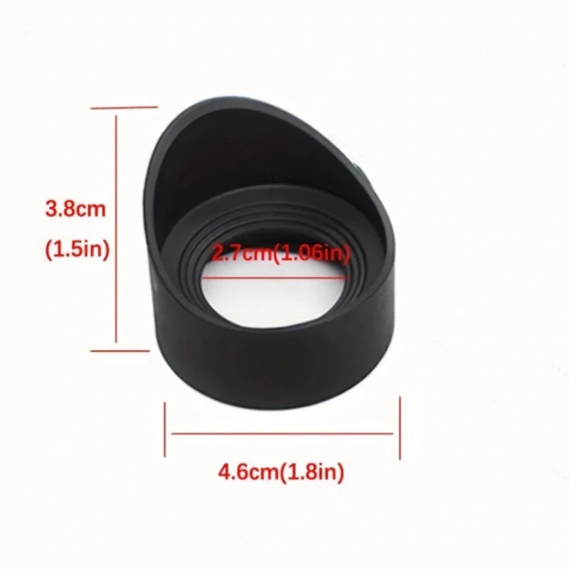 

2 Pcs Microscope Eyepiece Rubber Eyecup for Monocular Binoculars Bird Watching Scope Riflescope Accessories Horn Foldable Eyecup