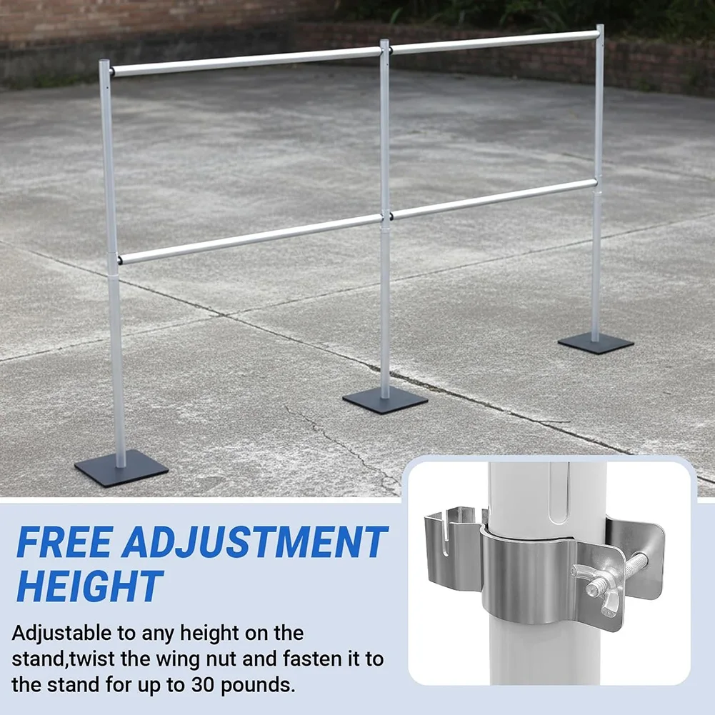 

Cost Effective Upright Clamps Adjustable 4 Pcs For Diameter Pipe And Drape Accessories 1.5" Or 2", For Wedding, Events Exhibitio