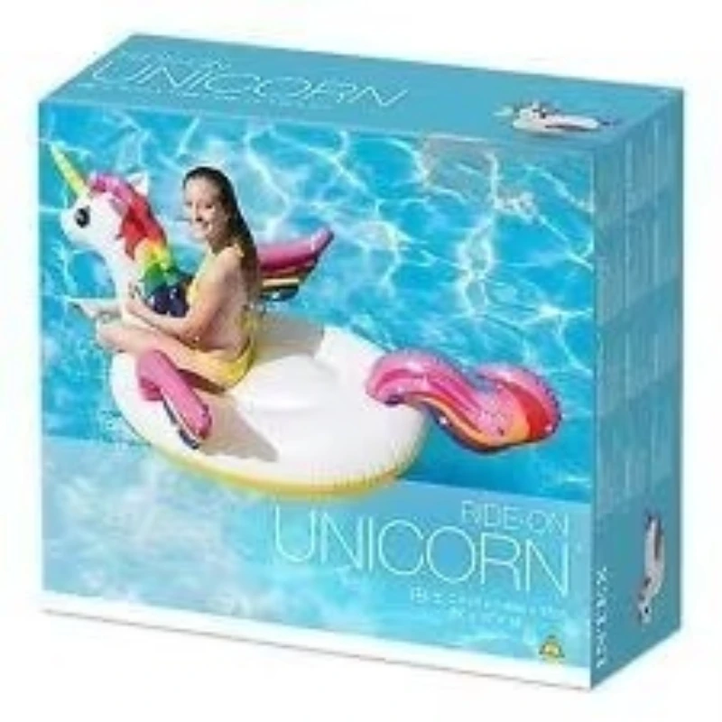 57561 Small Inflatable rainbow Color unicorn Inflatable Water Toys
