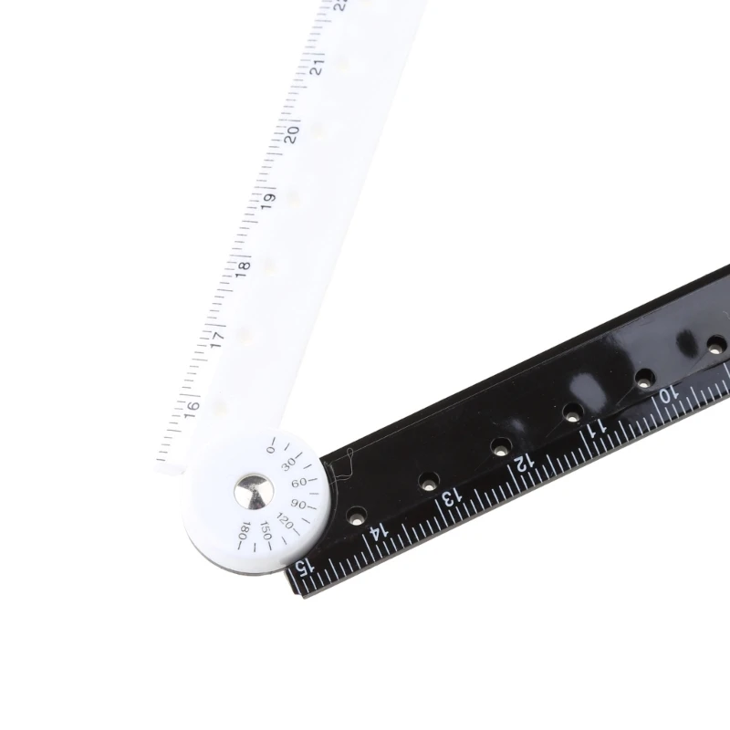 M6CF 2 Pieces Plastic Folding Ruler 30 for cm Drawing Ruler Plastic Ruler for Student