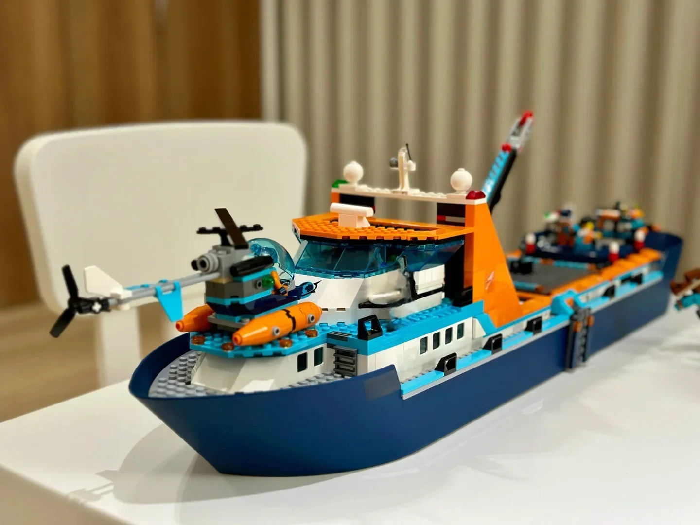 blocs-de-construction-de-modele-de-navire-de-recherche-arctique-serie-city-815-pieces-60368-briques-d'assemblage-creatif-jouets-decoratifs-pour-enfants-cadeaux-de-noel