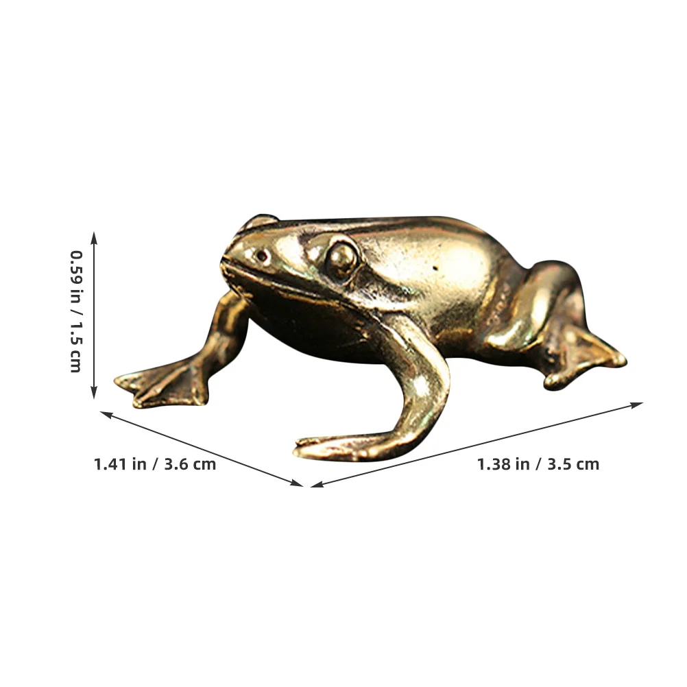 Frog Decor Small Tabletop Adornment Animal Sculpture For Home Office Tea Table Indoor Outdoor Desktop Ornament Gift