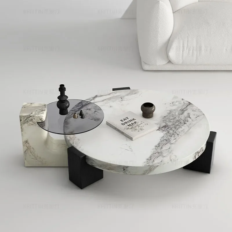 Mobile Marble Luxury Modern Auxiliary Table Nesting Salon Orta Sehpa Room Furniture