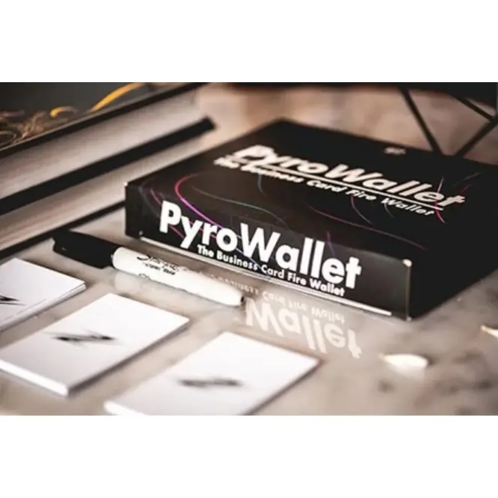 PYRO Wallet by Adam Wilber Magic Tricks Mentalism Magic Close Up Street Magic Fun Party Trick Illusions Gimmick