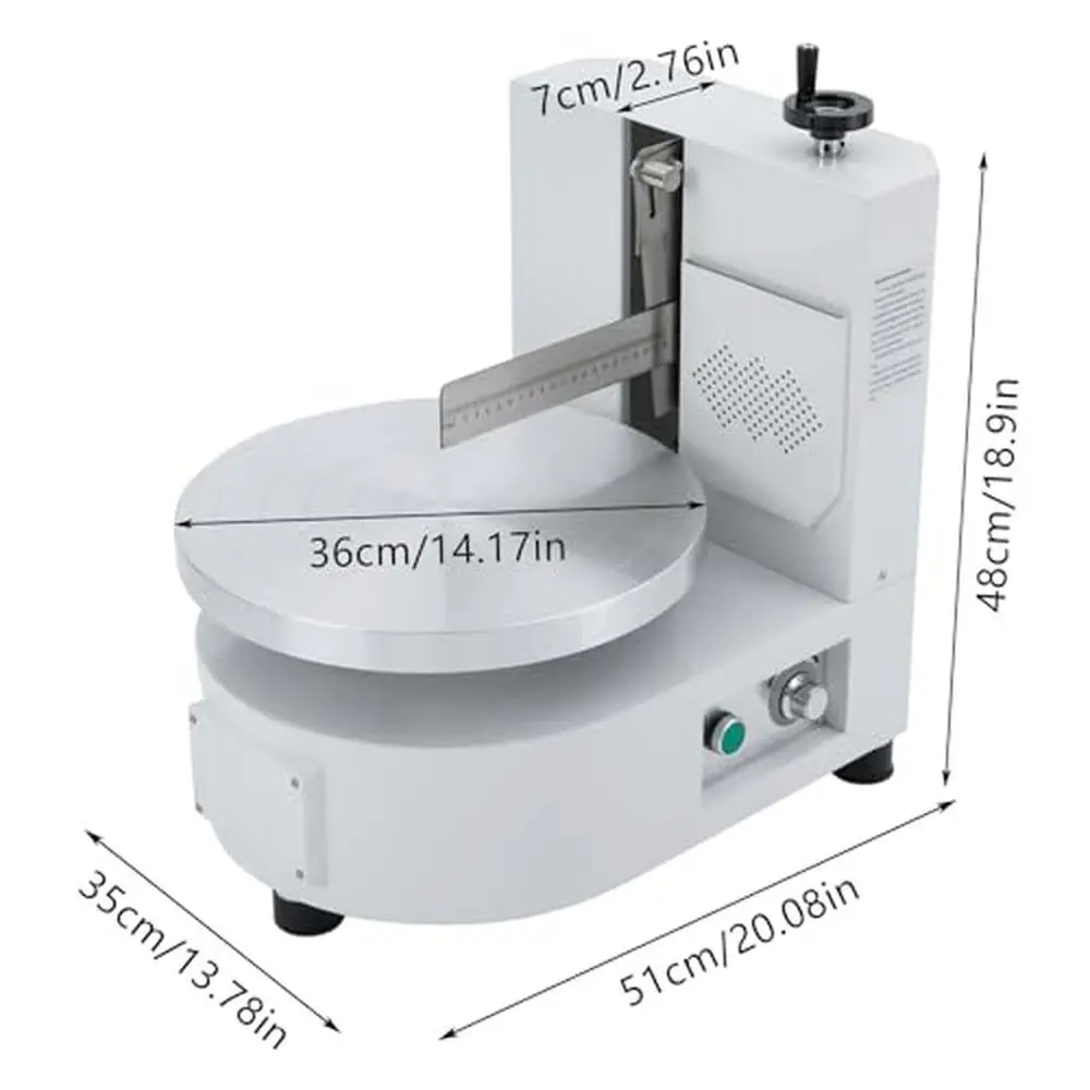 Cake Decorating Machine 110V Adjustable Speed Cake Cream Spreader Rotating Scraper Safety Fuse Thoughtful Design Ideal Gift